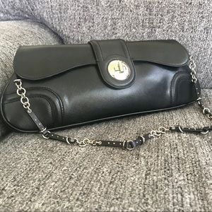 Monsac saffiano leather clutch evening bag purse